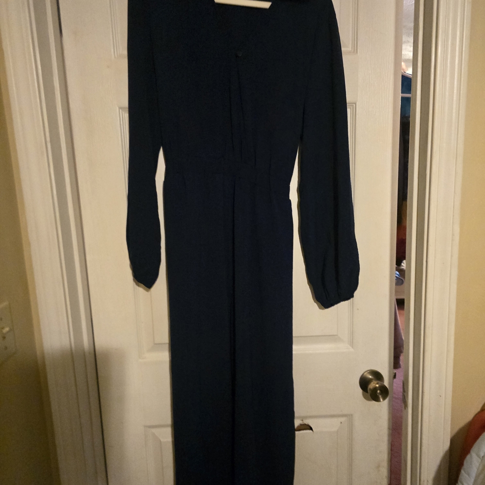 Cupshe Blue Long Sleeve Jumpsuit